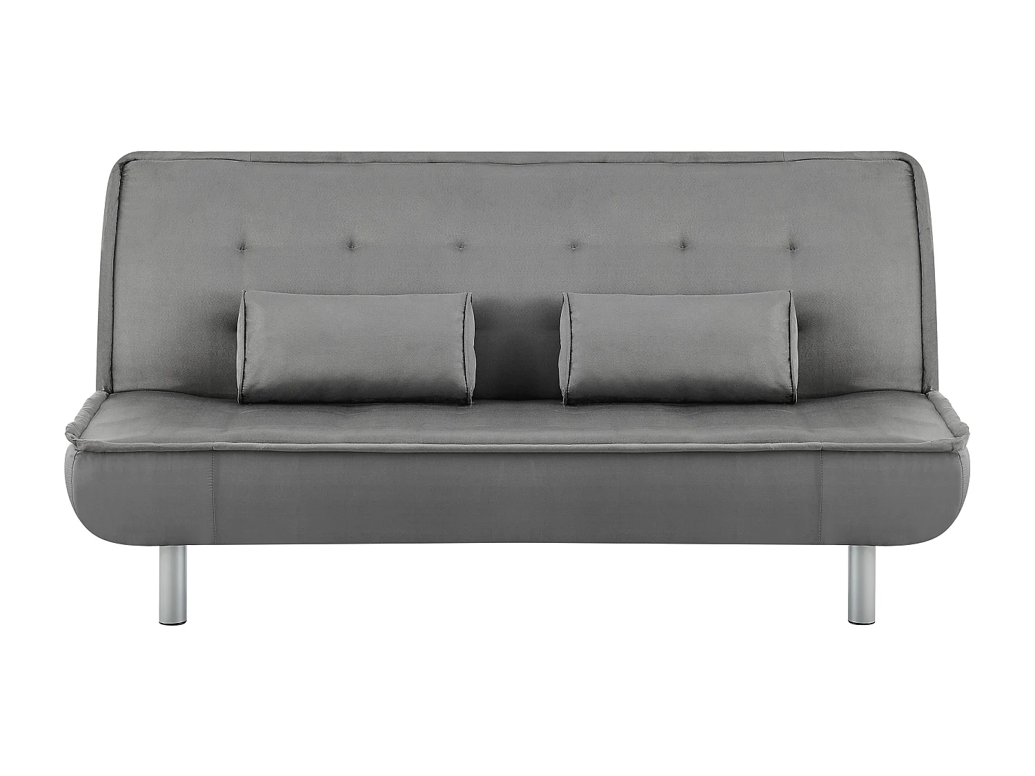 Bedbank MISHAN van stof - grijs