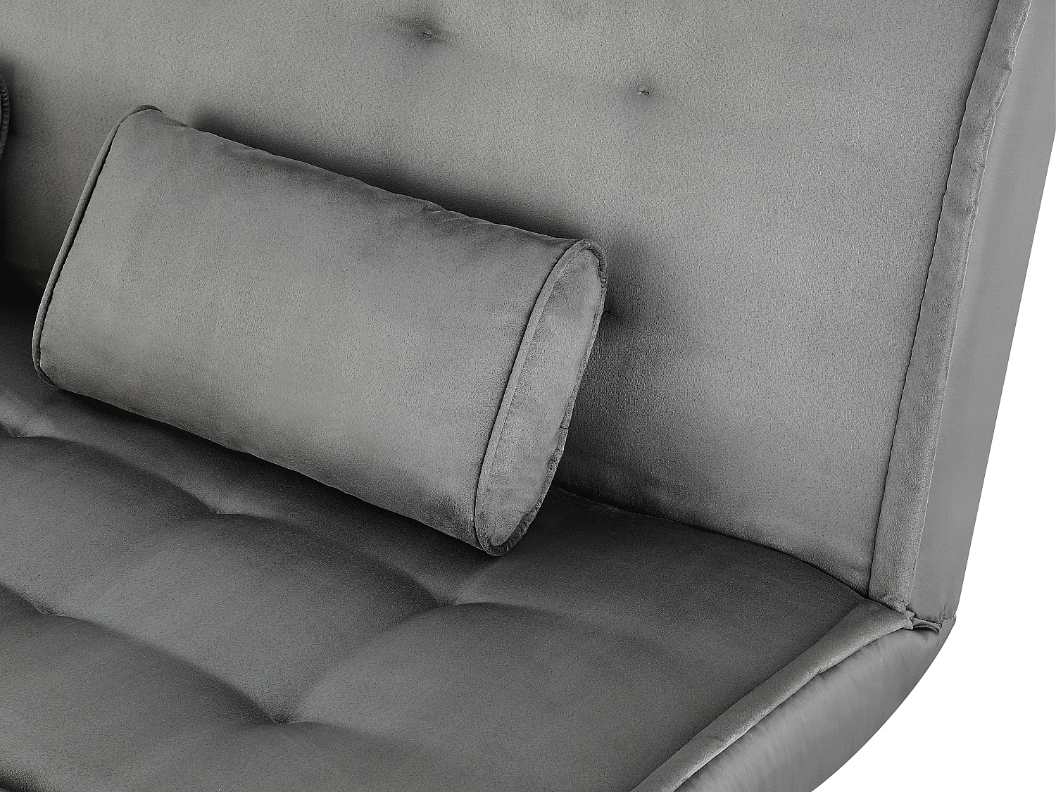 Bedbank MISHAN van stof - grijs