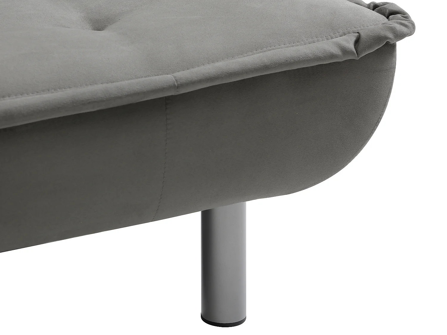 Canapé 3 places convertible clic-clac MISHAN en tissu - Gris