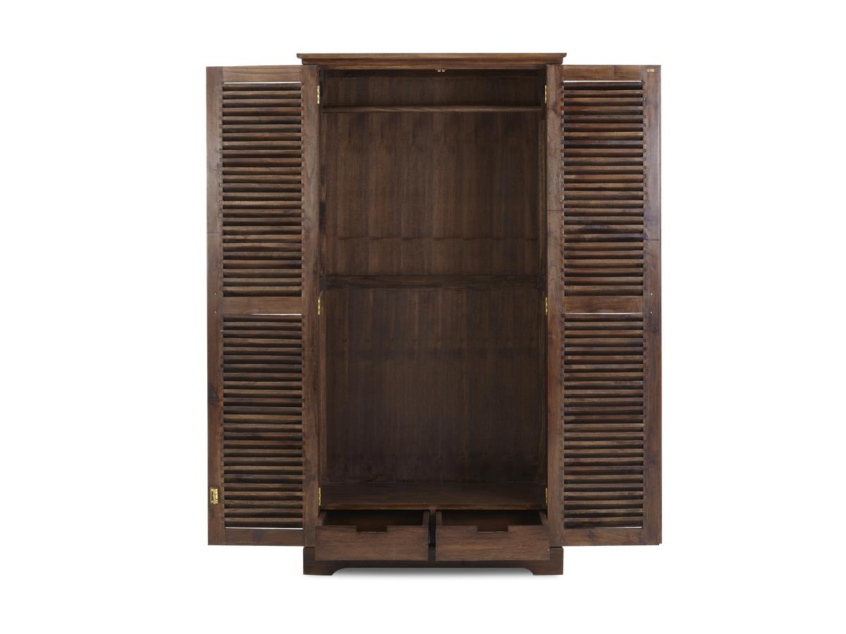 Kleiderschrank Holz massiv Bali II - 2 Türen günstig