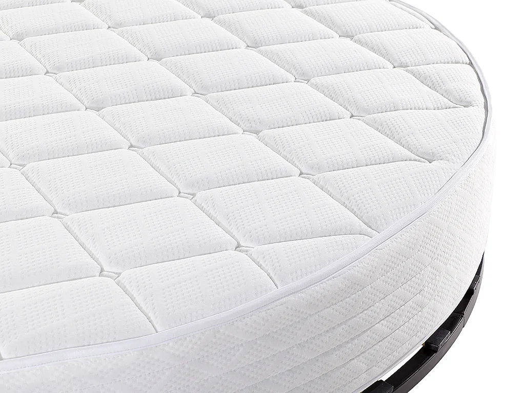 Ensemble 220 x 220 cm sommier + matelas rond ép.25cm - ROMA de YSMÉE