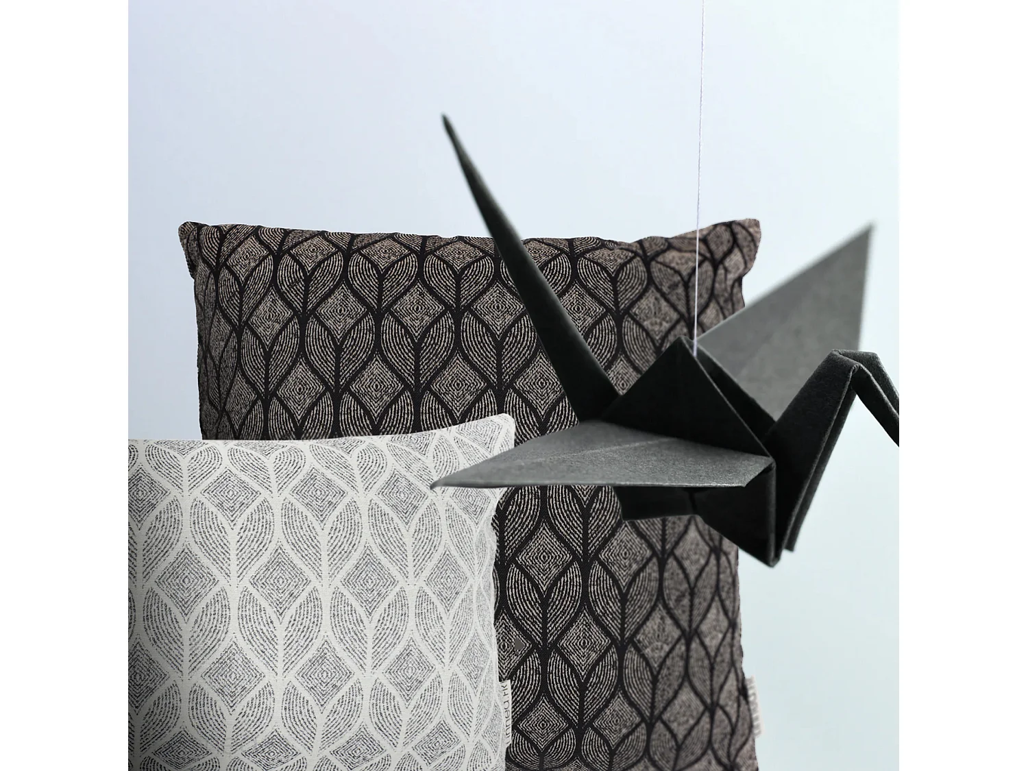 Housse de coussin 30x50 cm NOUMEA gris Anthracite