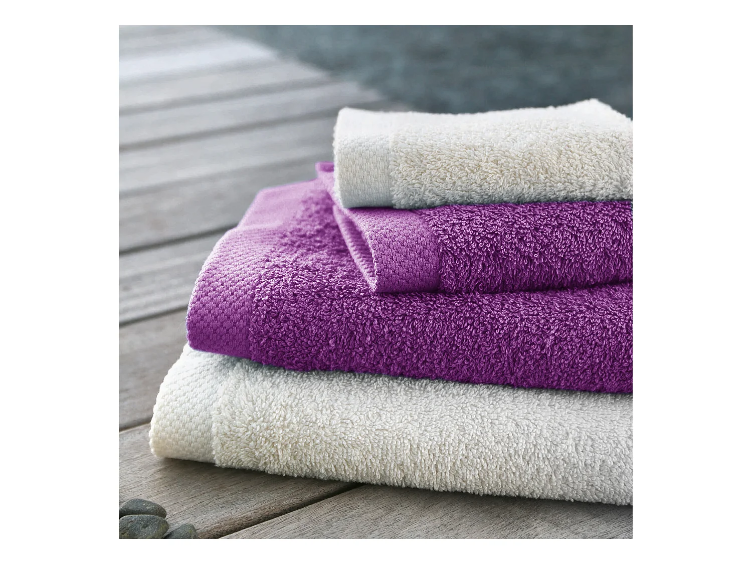 Serviette de toilette 50x100 cm PURE Violet 550 g/m2
