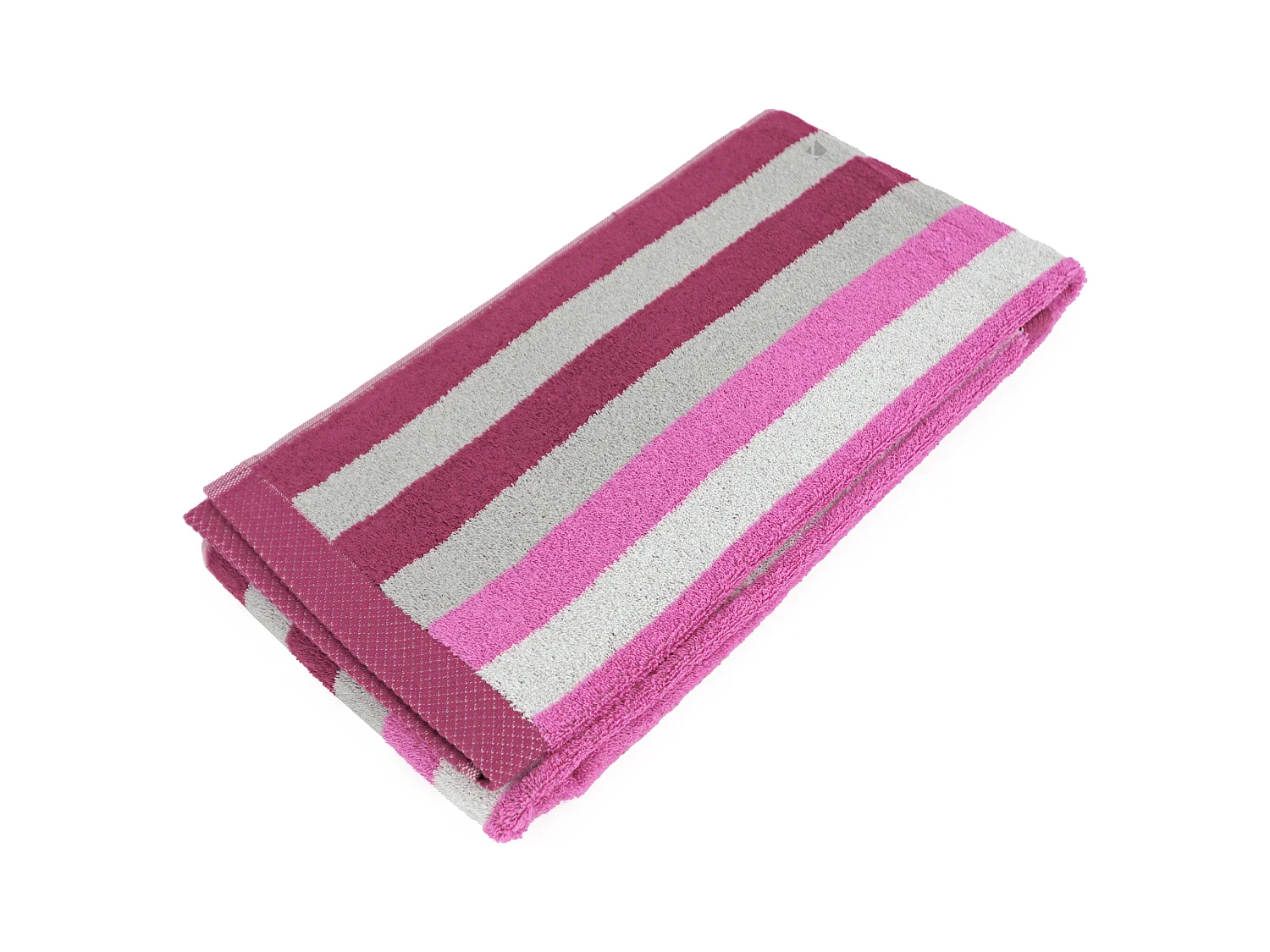 Drap de douche 70x140 cm PURE STRIPES rose lavande