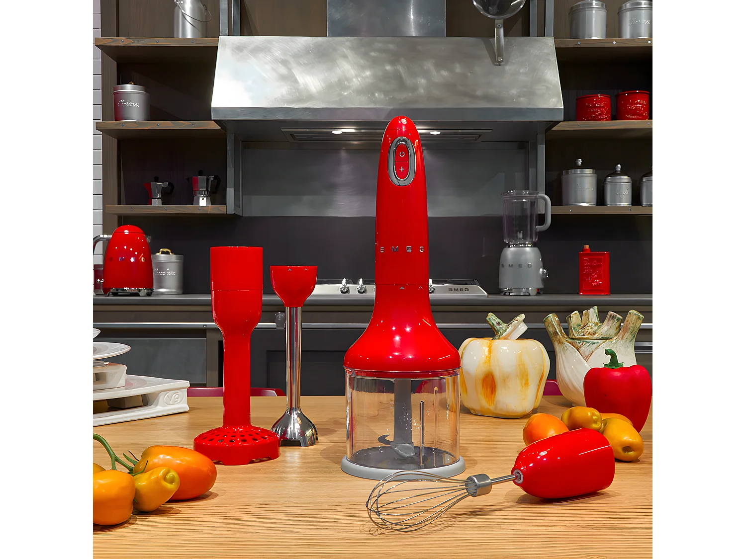 Mixeur  années 50 rouge