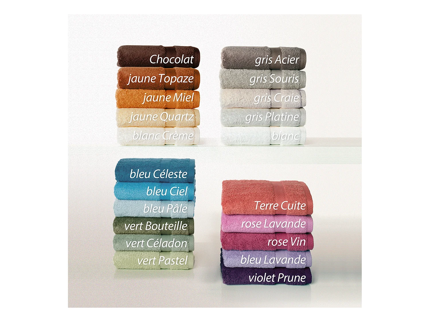 Serviette de toilette 40x60 cm ROYAL CRESENT Miel 650 g/m2