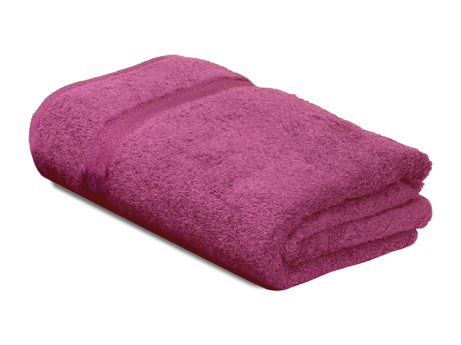 Parure de bain 7 pièces ROYAL CRESENT Rose Vin 650 g/m2