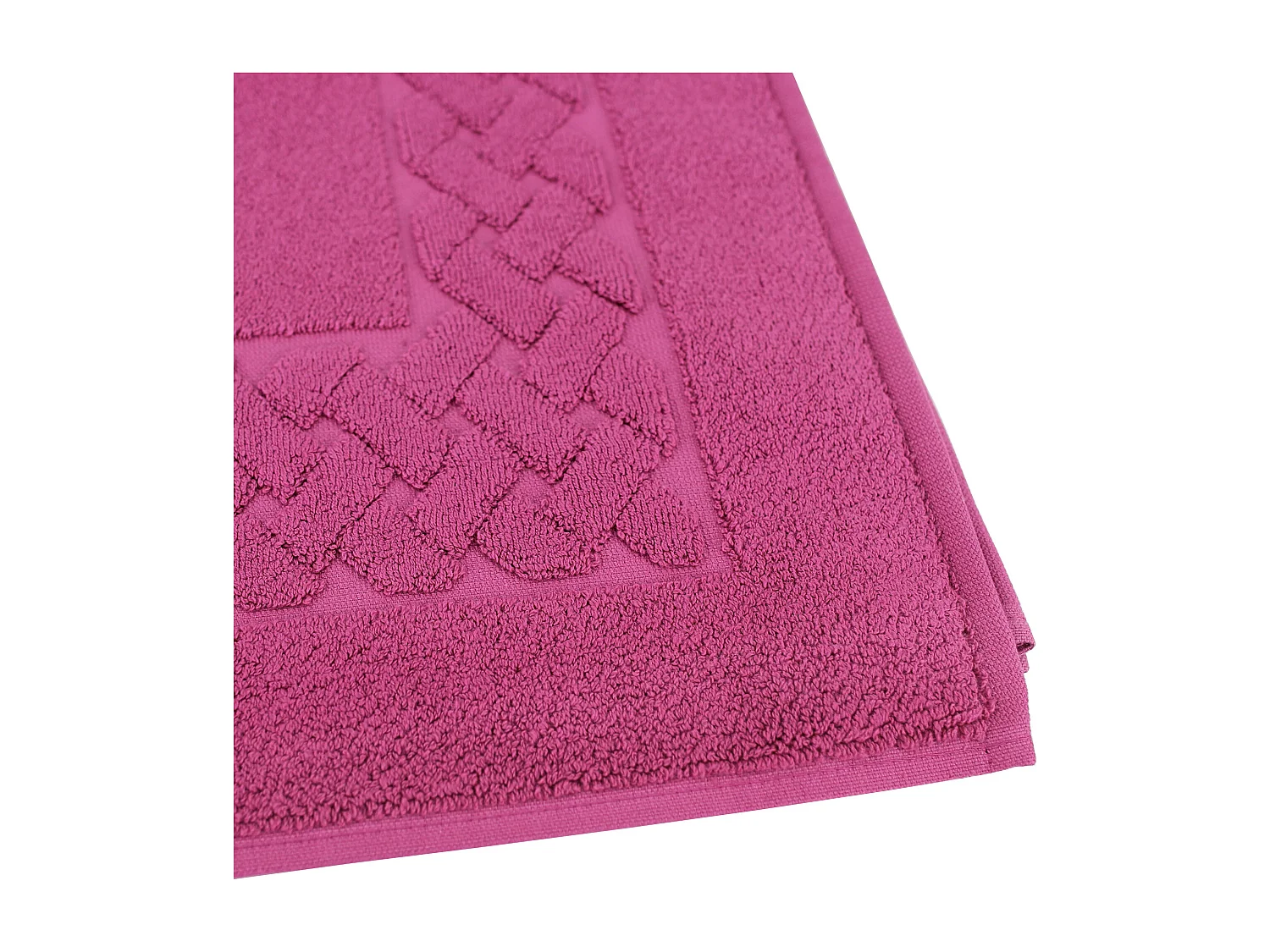 Parure de bain 7 pièces ROYAL CRESENT Rose Vin 650 g/m2