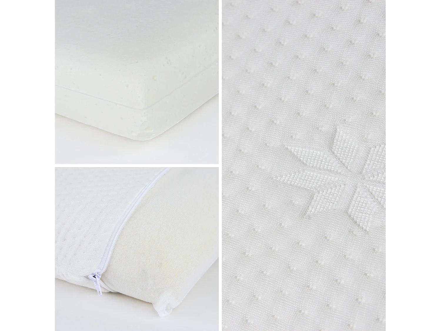 Oreiller 60x60 cm ASCONA mousse à mémoire de forme visco