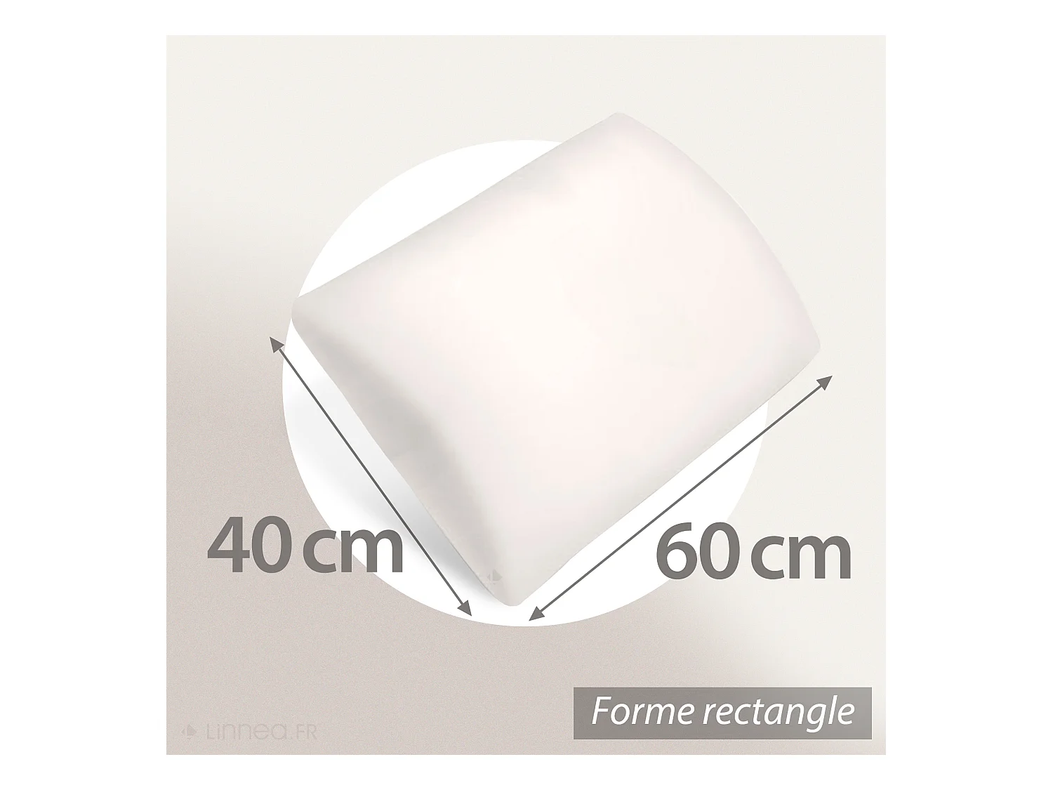 Oreiller 40x60 cm PILO Visco-végétal à mémoire de forme