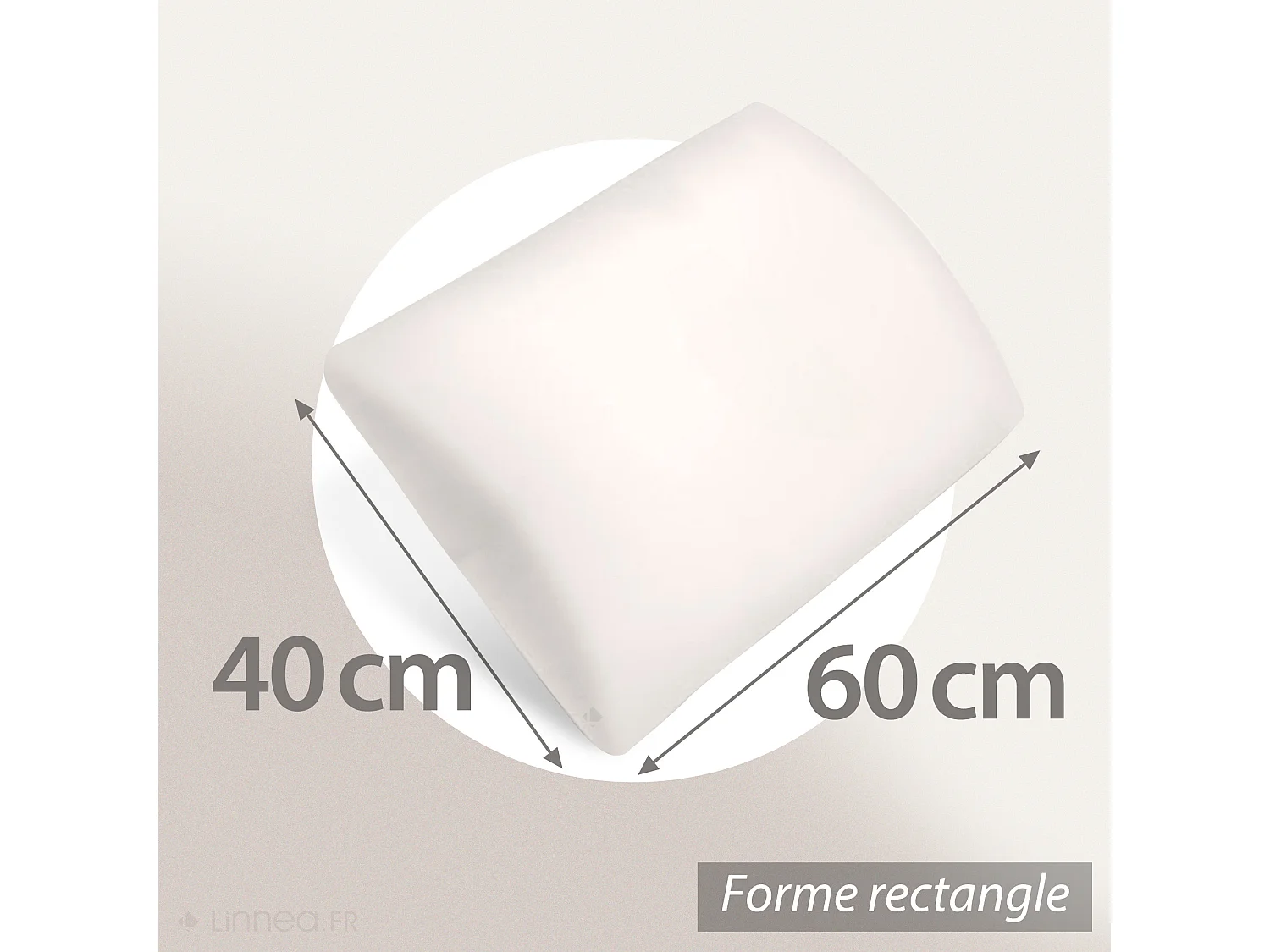 Oreiller 40x60 cm PILO Visco-végétal à mémoire de forme