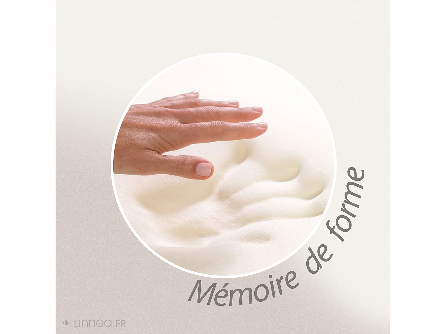 Oreiller 40x60 cm DOZZA mousse à mémoire de forme moulée aquagel