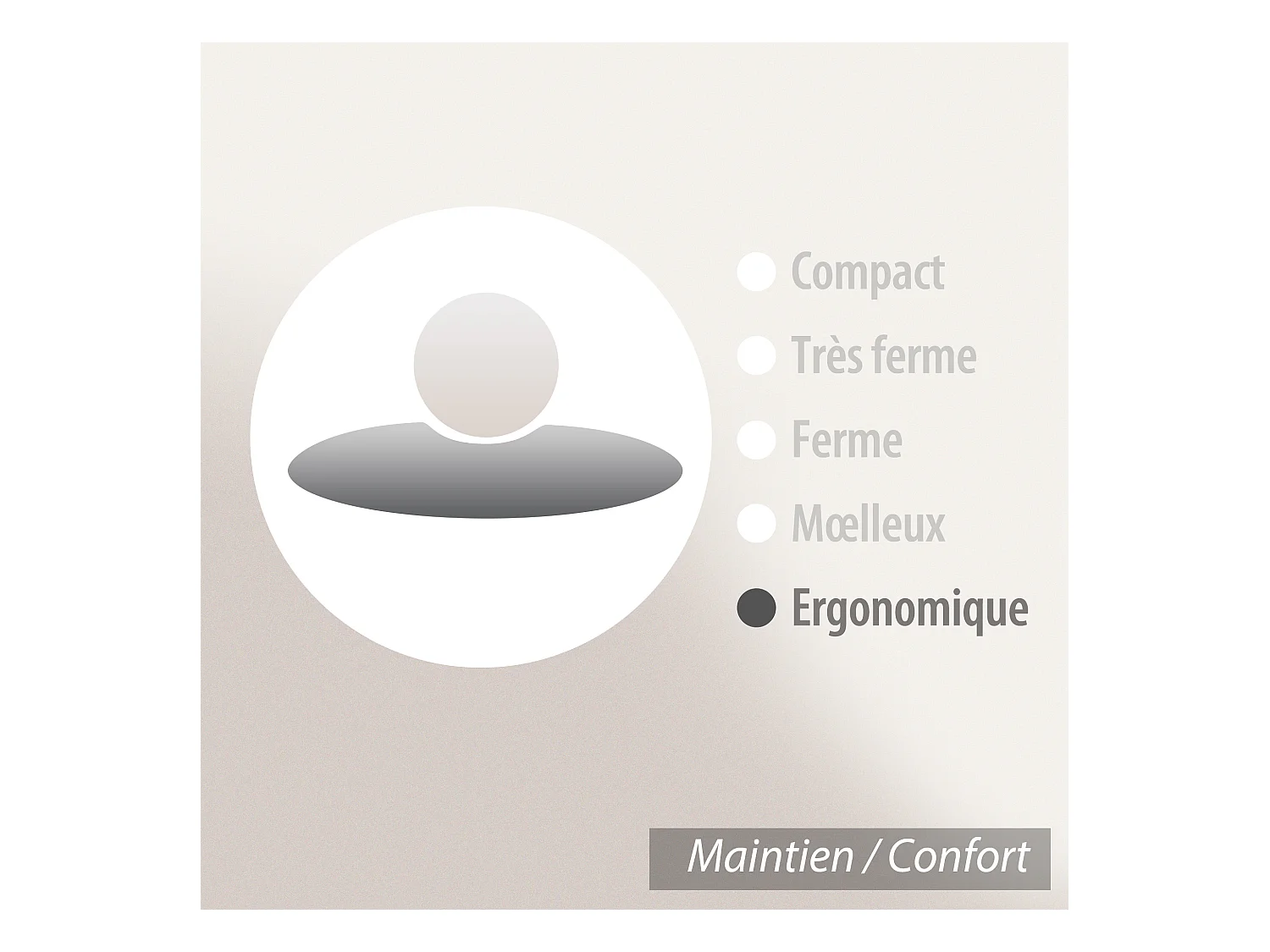 Oreiller ergonomique 55x40 cm PILO Visco-végétal à mémoire de forme