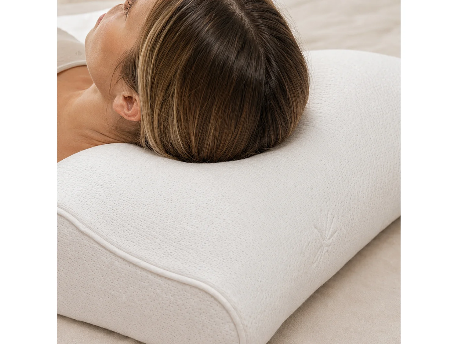Oreiller ergonomique 55x40 cm PILO Visco-végétal à mémoire de forme