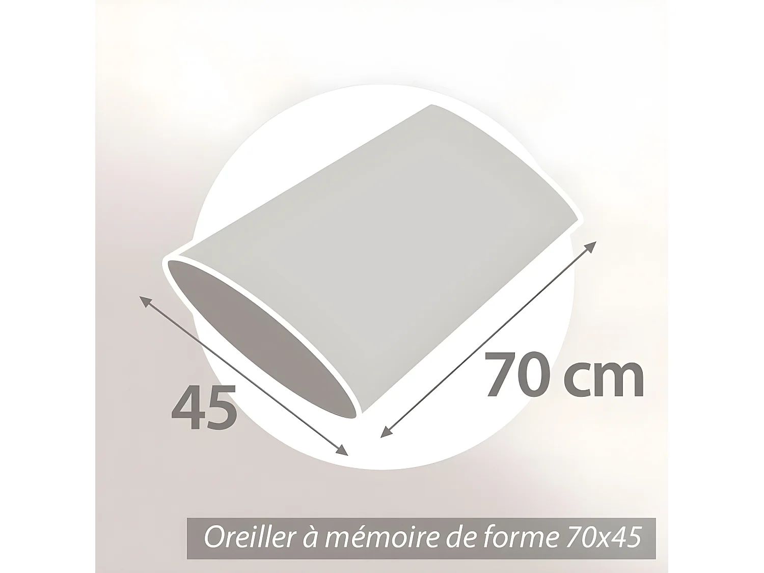 Oreiller 45x70 cm PILO Visco-végétal à mémoire de forme