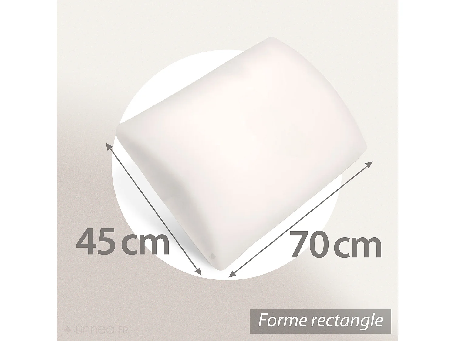 Oreiller 45x70 cm PILO Visco-végétal à mémoire de forme