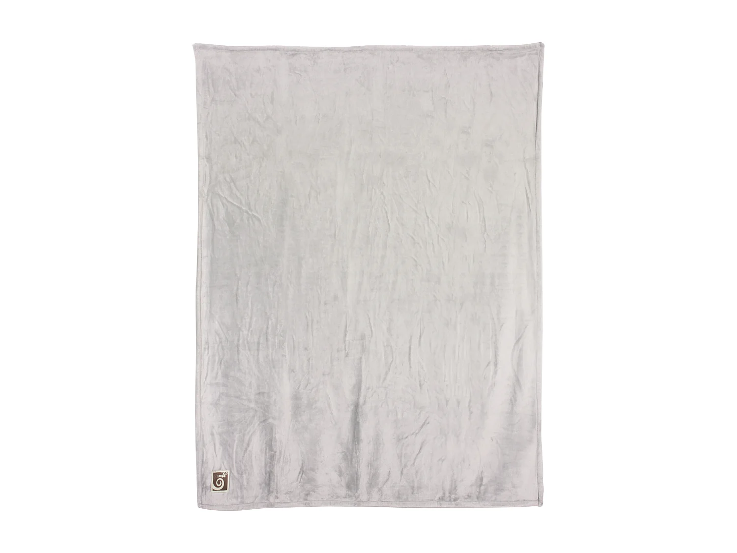 Couverture polaire microvelours 240x260 cm VELVET Gris Perle