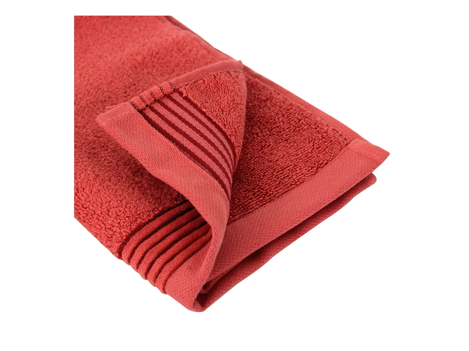 Parure de bain 6 pièces JULIET Rouge Terracota 520 g/m2