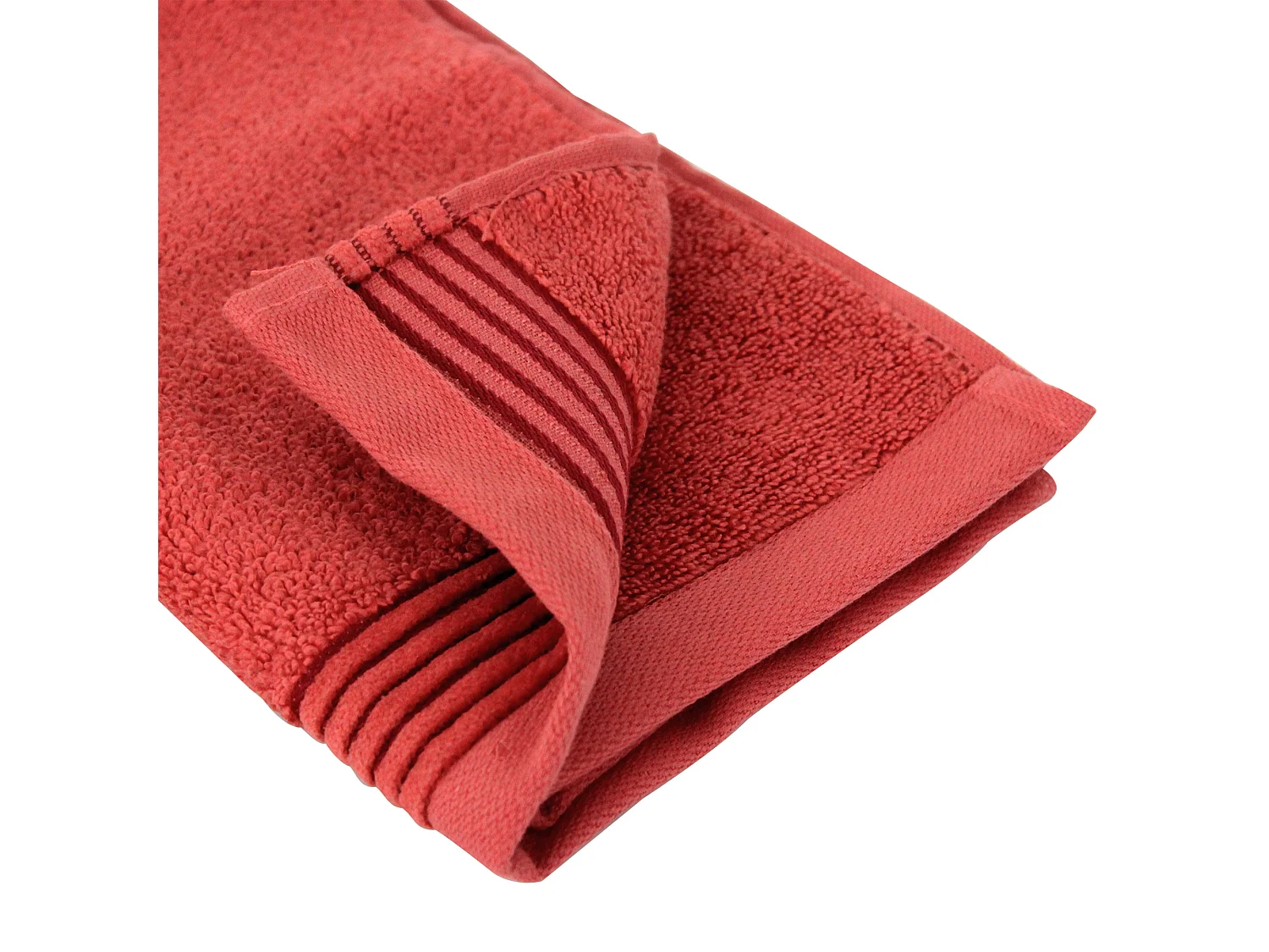 Parure de bain 6 pièces JULIET Rouge Terracota 520 g/m2
