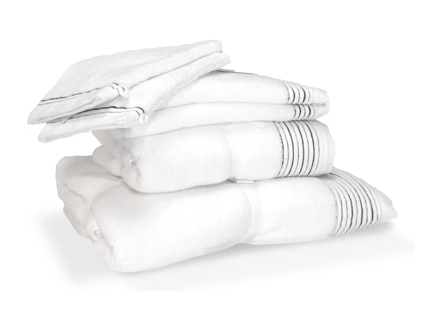 Parure de bain 6 pièces JULIET Blanc 520 g/m2