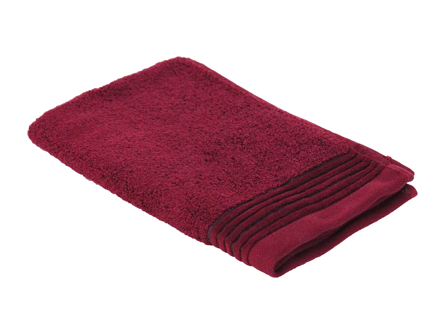 Parure de bain 6 pièces JULIET Rouge bordeaux 520 g/m2