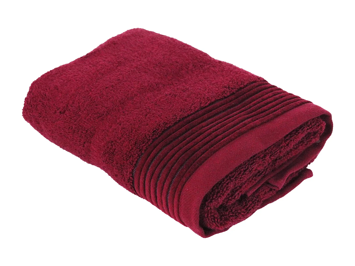 Parure de bain 6 pièces JULIET Rouge bordeaux 520 g/m2