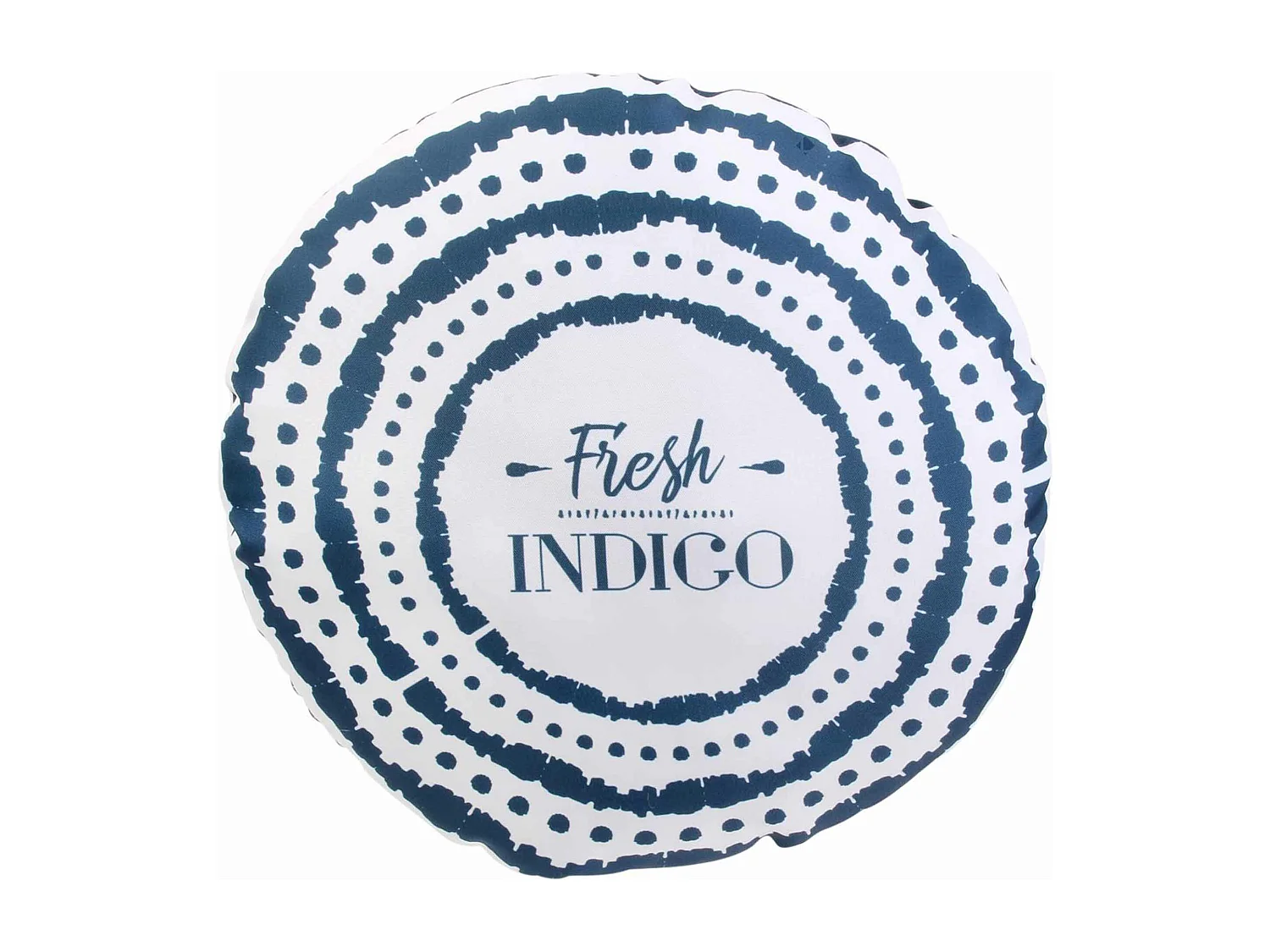 Coussin extérieur rond 40 cm FRESH Bleu Indigo