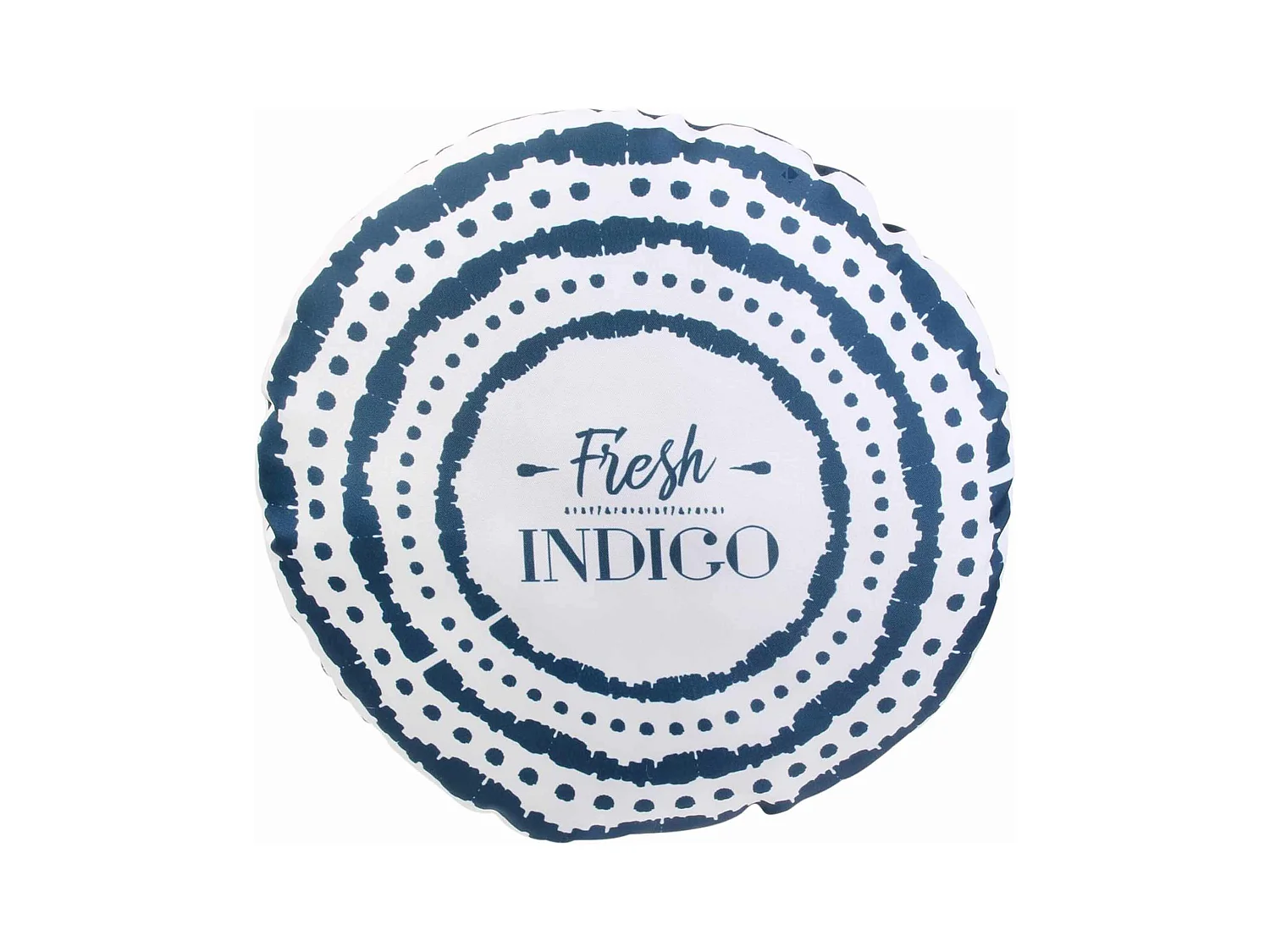 Coussin extérieur rond 40 cm FRESH Bleu Indigo
