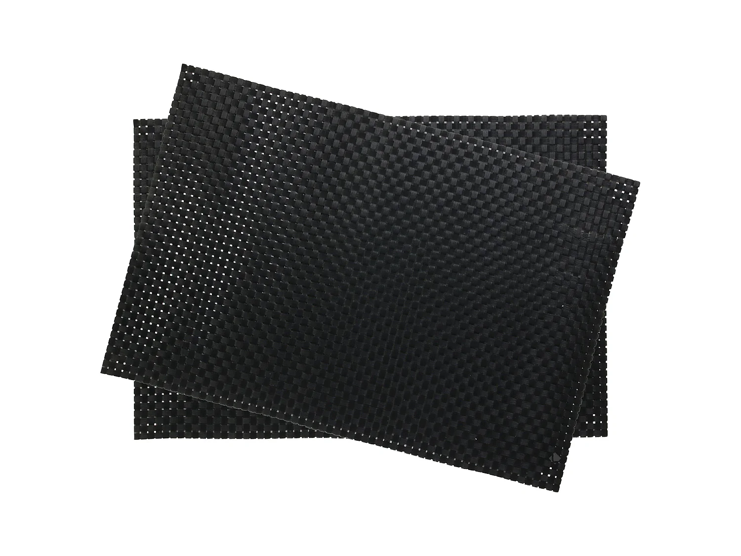 Lot de 2 sets de table pvc MAILLE Noir