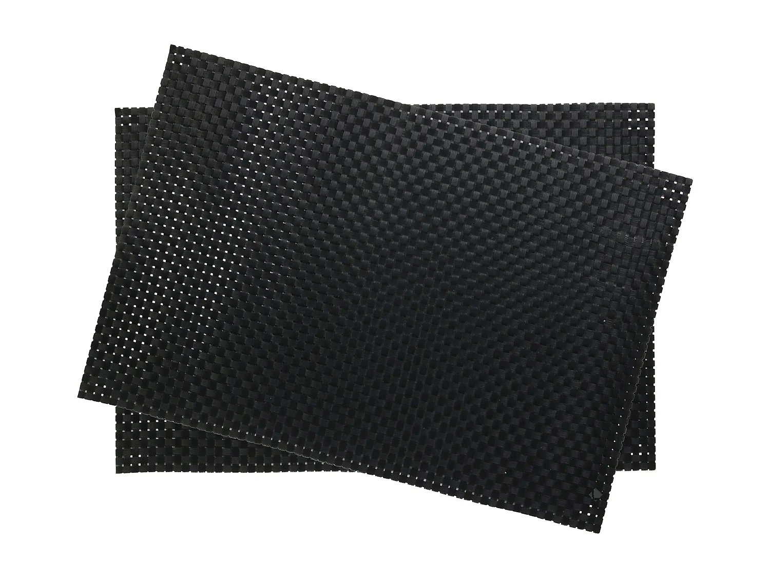 Lot de 2 sets de table pvc MAILLE Noir