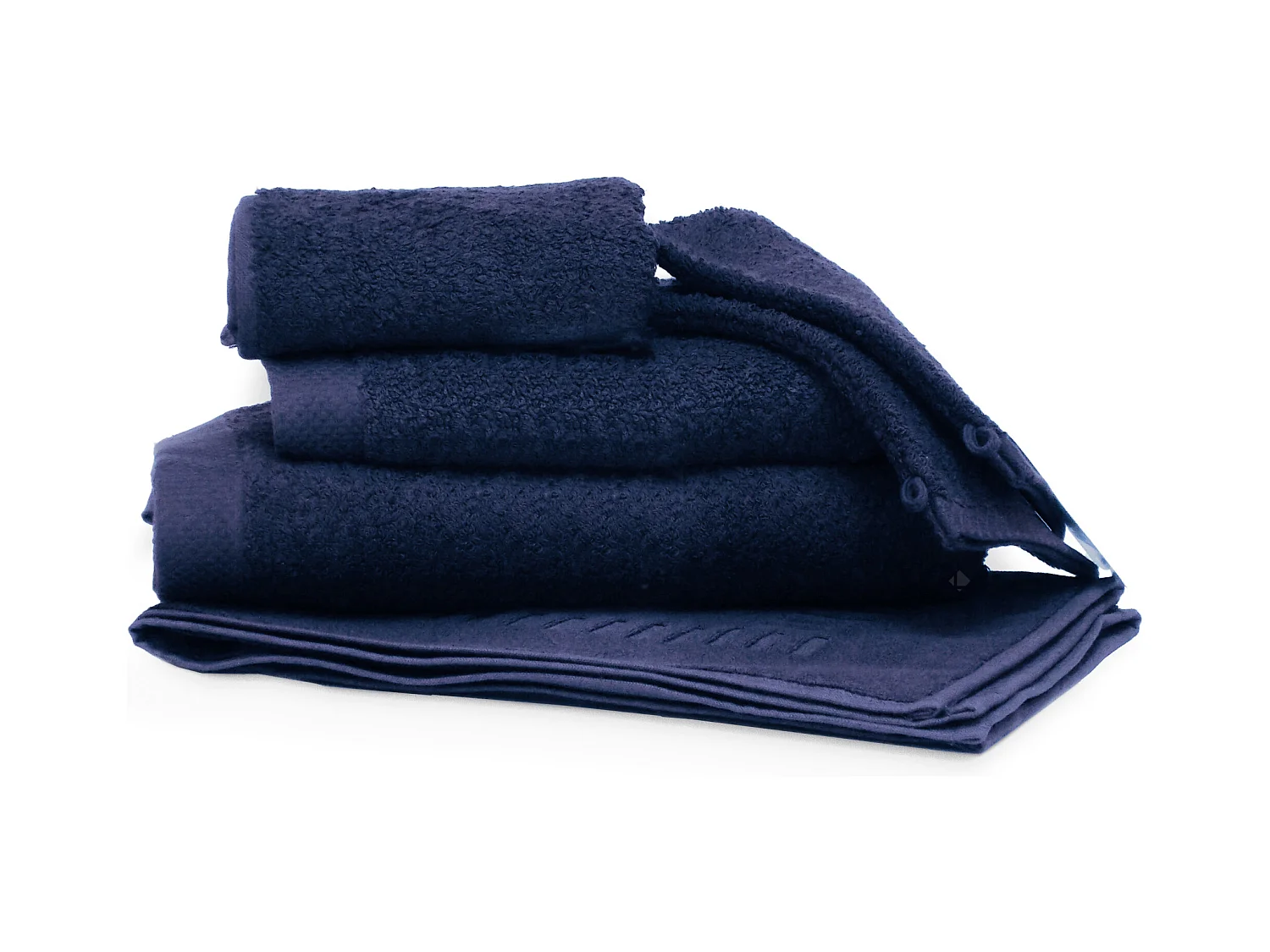 Parure de bain 6 pièces PURE Marine 550 g/m2