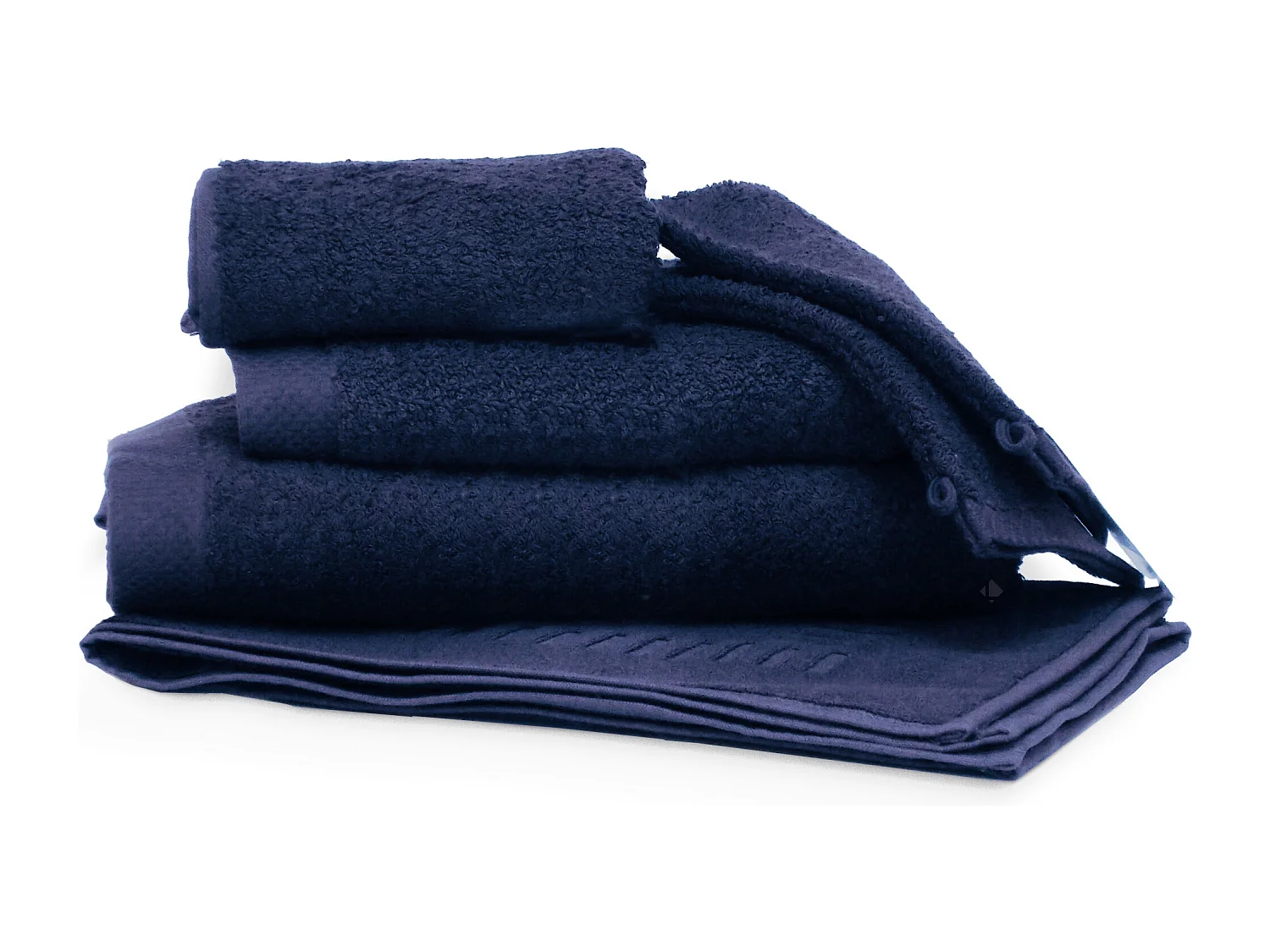 Parure de bain 6 pièces PURE Marine 550 g/m2