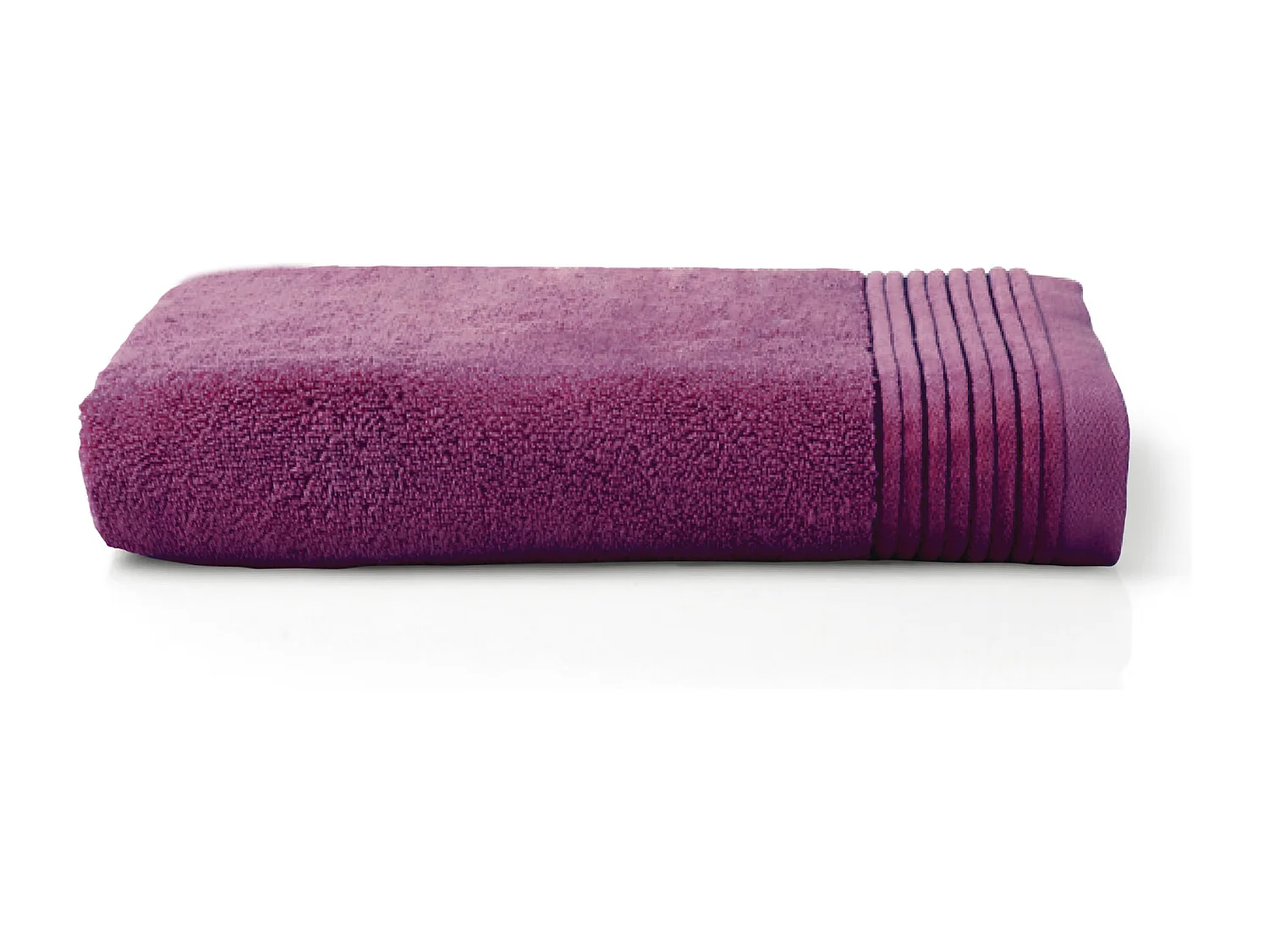 Serviette de toilette 50x100 cm JULIET Prune 520 g/m2