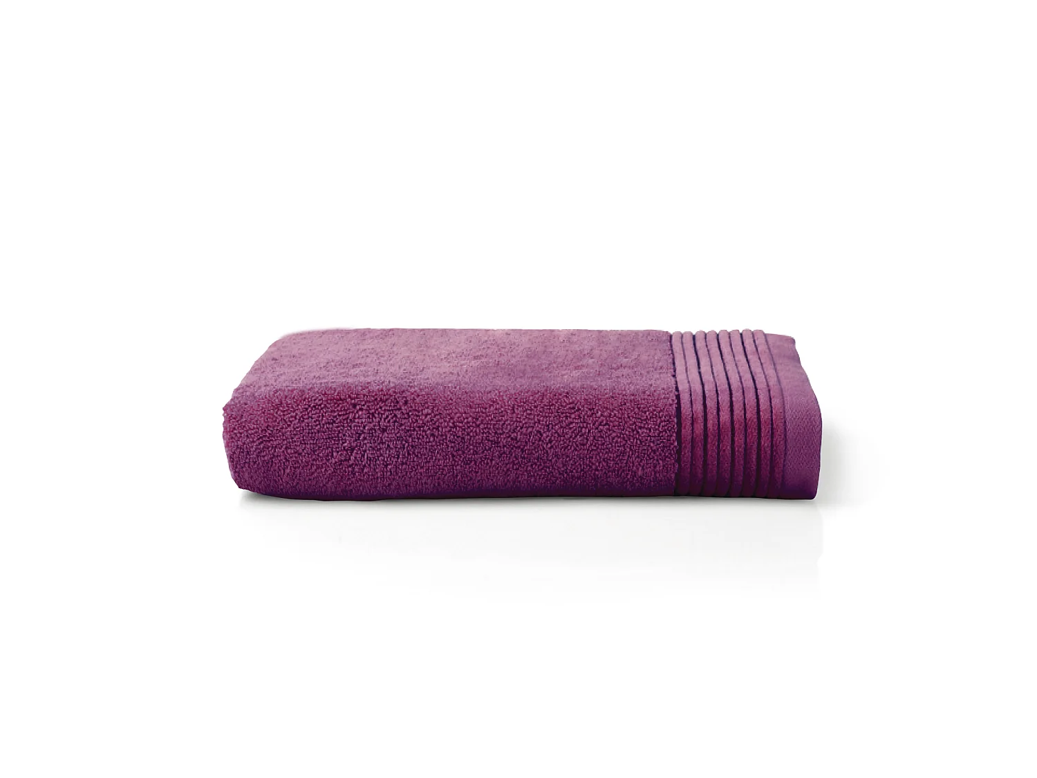 Serviette de toilette 50x100 cm JULIET Prune 520 g/m2