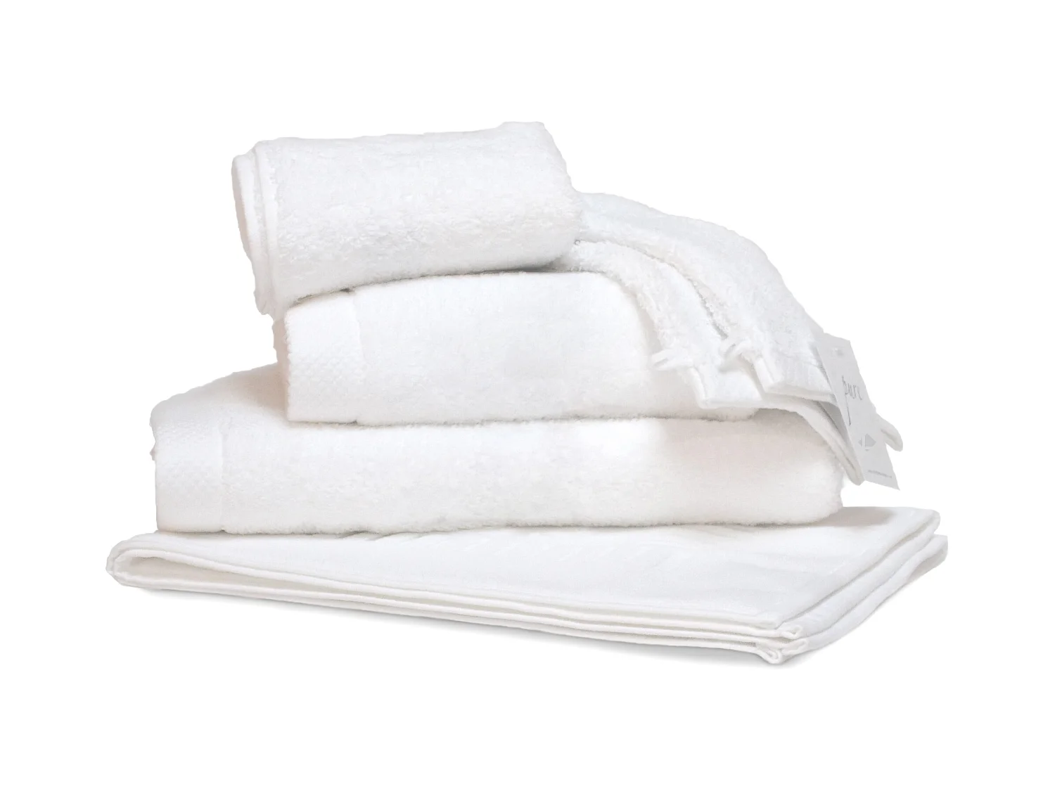 Parure de bain 6 pièces PURE Blanc 550 g/m2