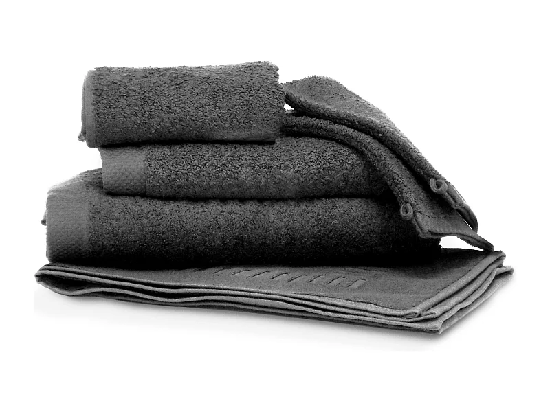 Parure de bain 6 pièces PURE Anthracite 550 g/m2