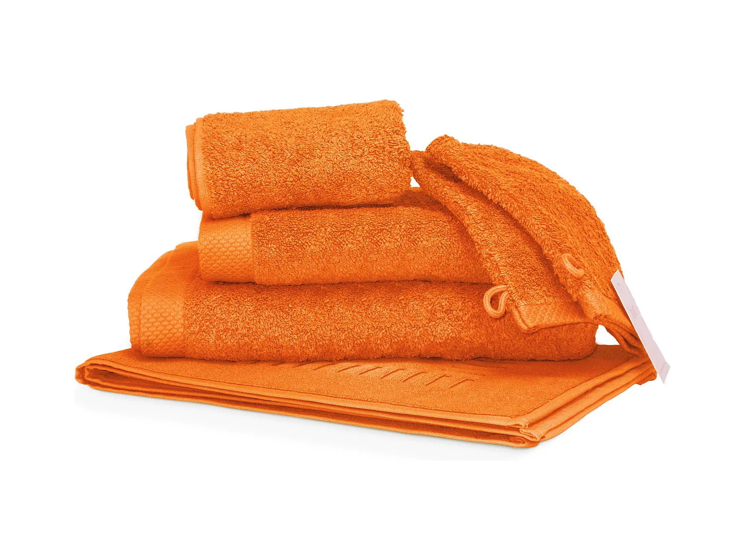 Parure de bain 6 pièces PURE Orange 550 g/m2