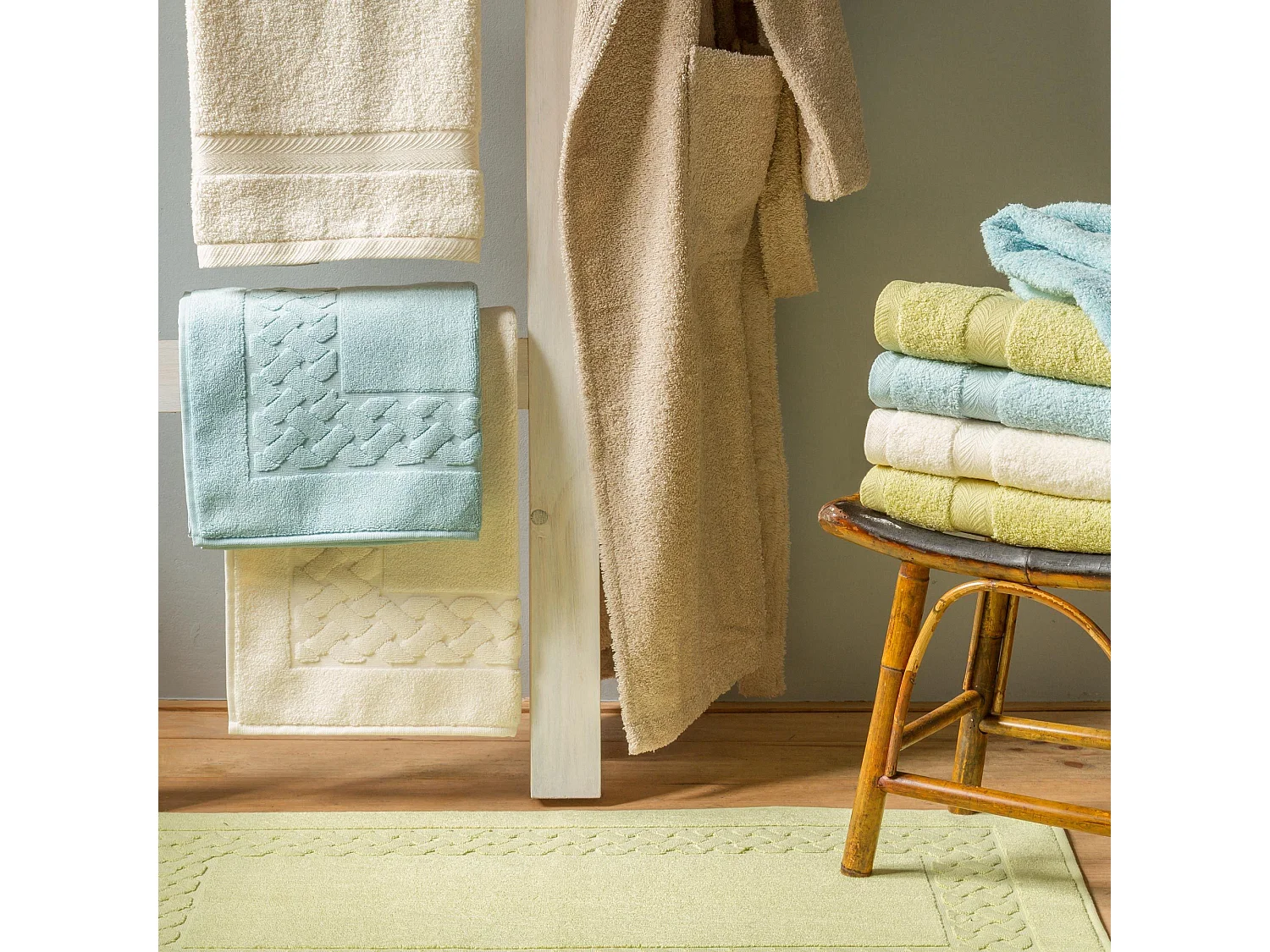 Drap de douche 70x140 cm ROYAL CRESENT Acier 650 g/m2