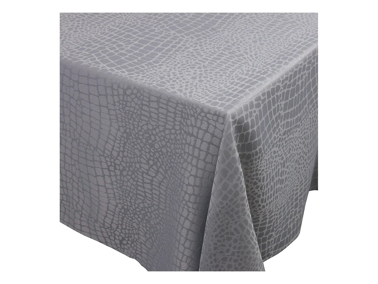 Nappe carrée 150x150 cm Jacquard 100% polyester LOUNGE perle