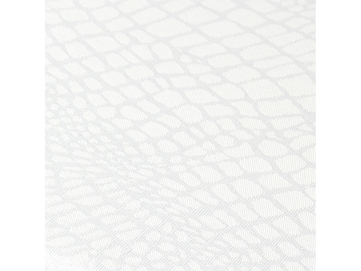 Nappe carrée 150x150 cm Jacquard 100% polyester LOUNGE blanc