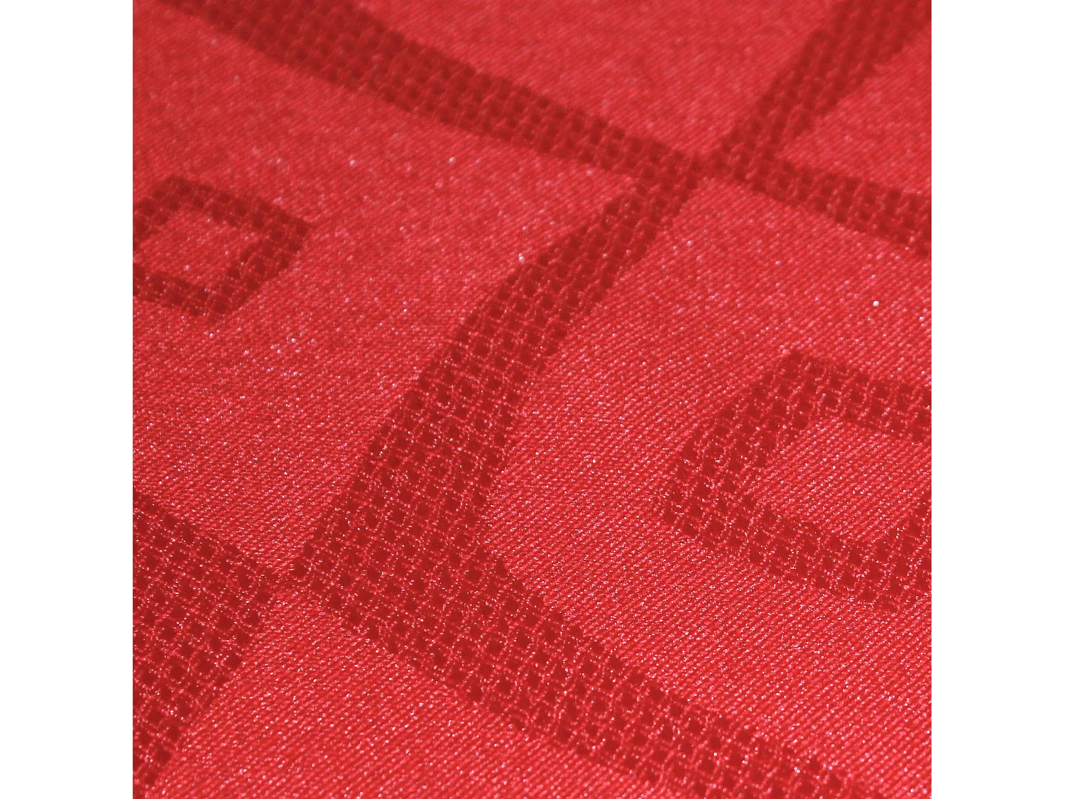 Nappe carrée 175x175 cm Jacquard 100% polyester BRUNCH rouge