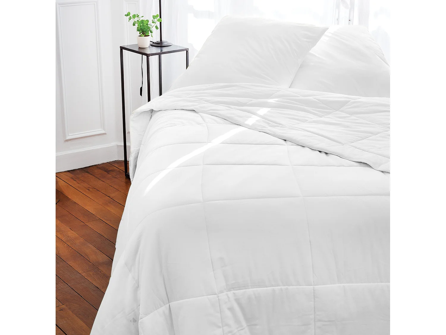 Couette tempérée 280x240 cm SILKYDOR garnissage soie mulberry 380 g/m2
