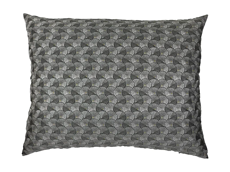 Housse de coussin 80x100 cm SHELL gris Argent