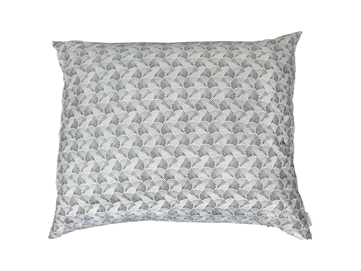 Housse de coussin 80x100 cm SHELL gris Perle