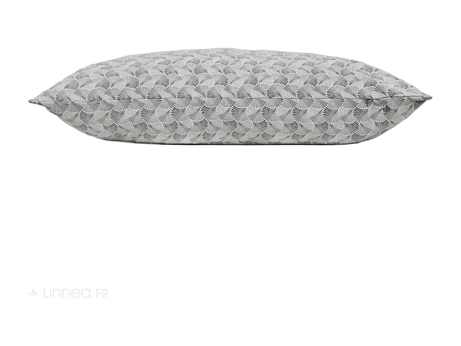Housse de coussin 80x100 cm SHELL gris Perle
