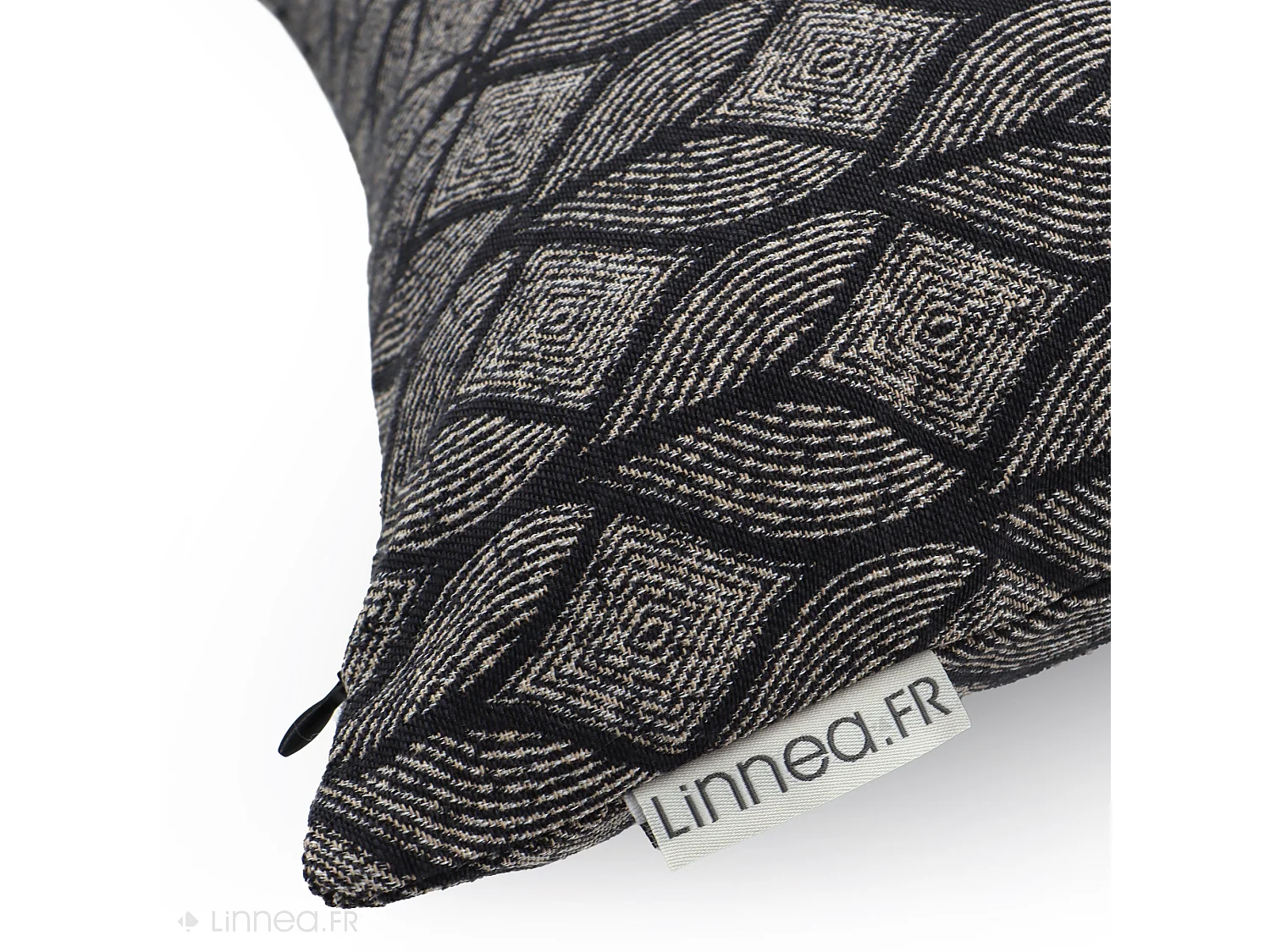 Housse de coussin 45x45 cm NOUMEA gris Anthracite