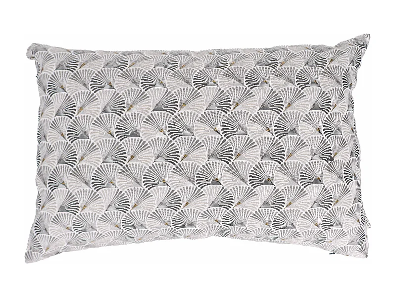 Housse de coussin 40x60 cm SHELL gris Perle