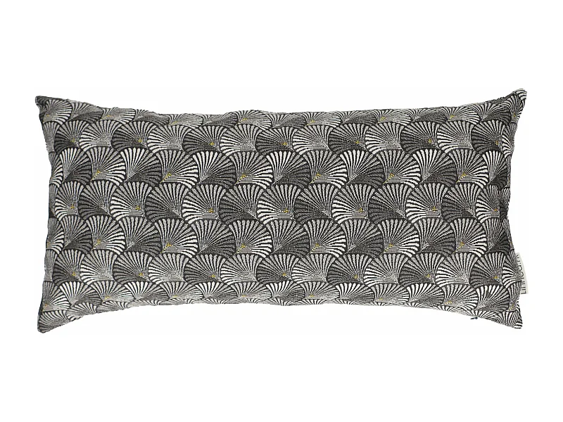 Housse de coussin 30x60 cm SHELL gris Argent