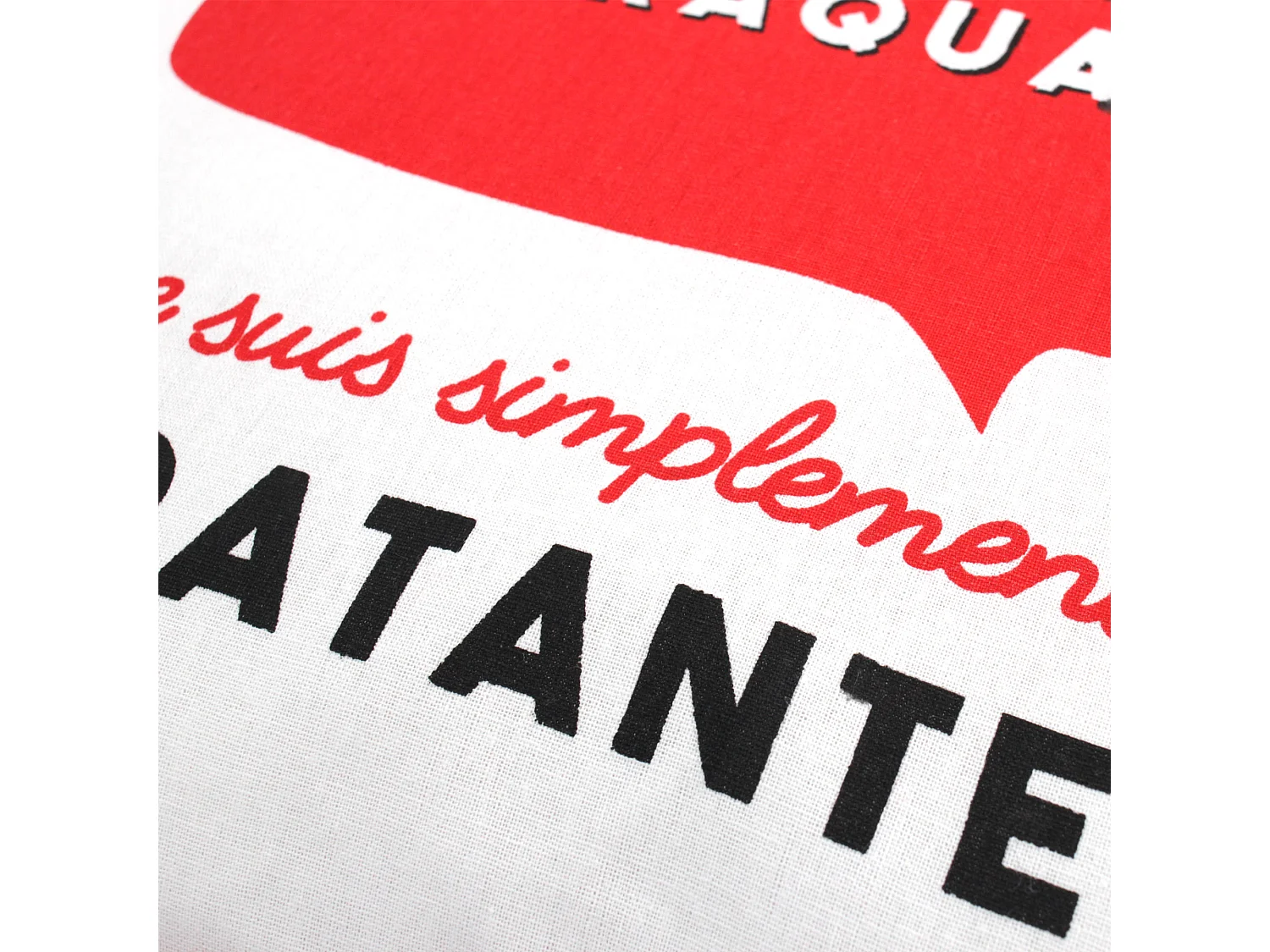 Coussin 40x40 cm JE SUIS Corail