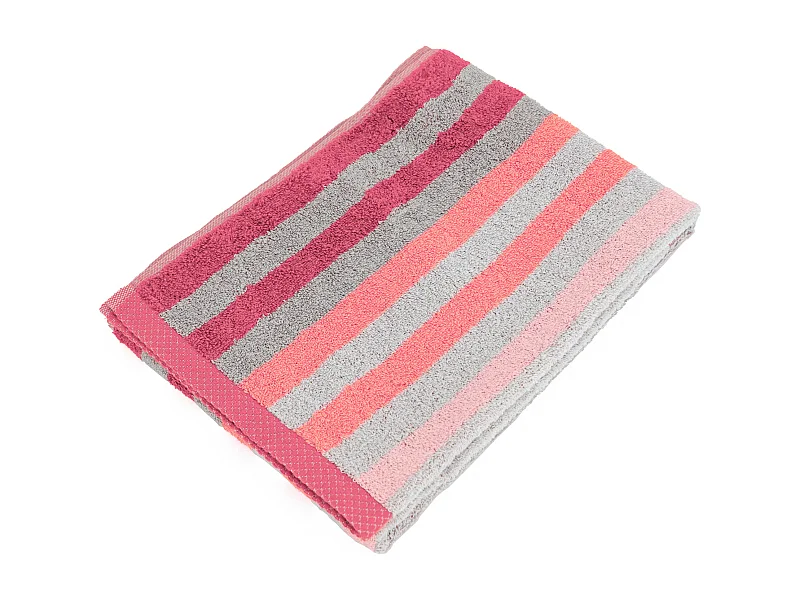 Serviette de toilette 50x100 cm PURE STRIPES rose bonbon